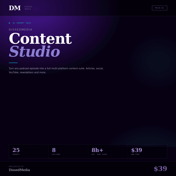 DissedMedia Content Studio - Pack 01