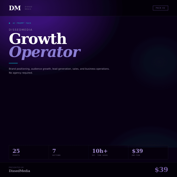 DissedMedia Growth Operator - Pack 02