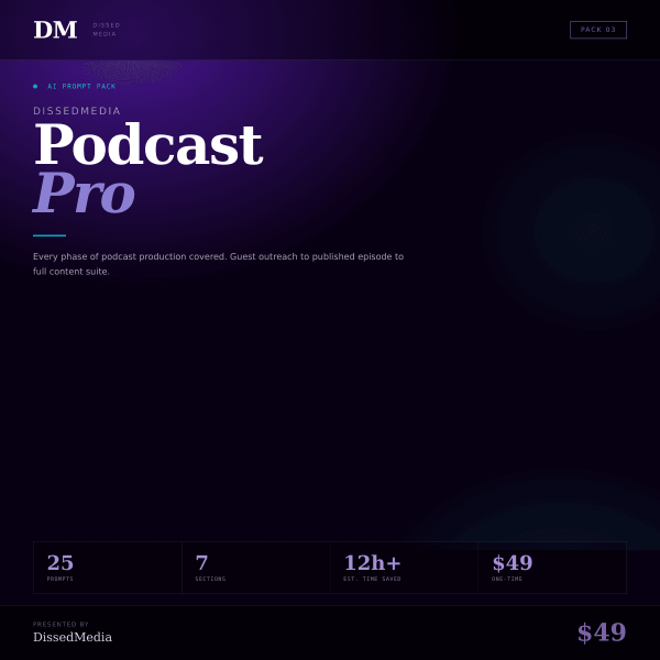DissedMedia Podcast Pro - Pack 03